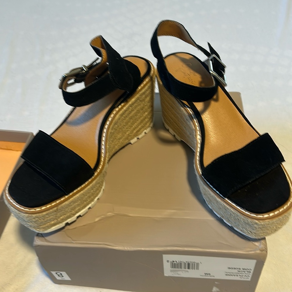 Espadrille Wedge Sandall, new, never worn. Size 8